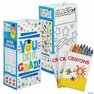 Party Favors |  Elementary Graduation Activity Treat Bag Kit for 12 Party Favors Party Favors