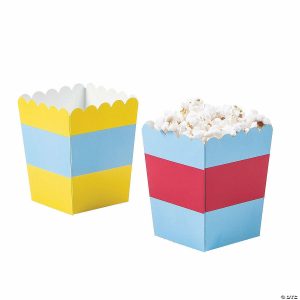 Party Favors |  Fun Colors Popcorn Boxes – 12 Pc. Party Favors Party Favors