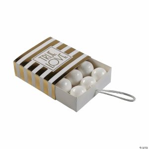 Party Favors |  Gold Striped Pull Favor Boxes – 24 Pc. Party Favors Party Favors