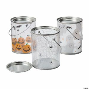 Party Favors |  Halloween Paint Bucket Favor Containers – 6 Pc. Party Favors Party Favors