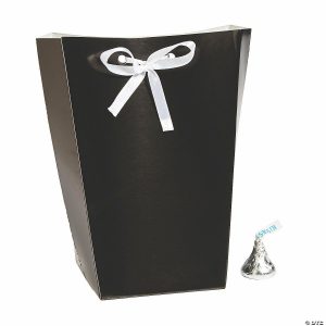 Party Favors |  Large Black Favor Boxes with Ribbon – 24 Pc. Party Favors Party Favors