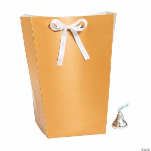 Party Favors |  Large Copper Favor Boxes with Ribbon – 24 Pc. Party Favors Party Favors