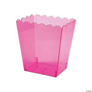 Party Favors |  Medium Pink Scalloped Containers – 3 Pc. Party Favors Party Favors