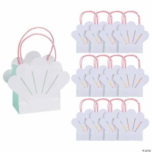 Party Favors |  Mermaid Shell Paper Gift Bags – 12 Pc. Party Favors Party Favors