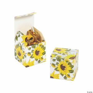 Party Favors |  Mini Sunflower Favor Boxes – 24 Pc. Party Favors Party Favors