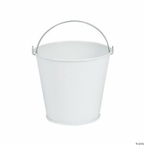 Party Favors |  Mini White Favor Pails – 12 Pc. Party Decorations Party Decorations