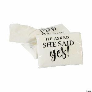 Party Favors |  She Said Yes Facial Tissue Pocket Packs – 10 Pc. Party Favors Party Favors