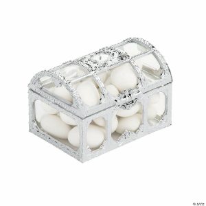 Party Favors |  Silver & Clear Trunk Favor Containers – 6 Pc. Party Favors Party Favors