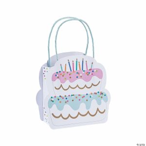 Party Favors |  Small Birthday Cake Gift Bags – 12 Pc. Party Favors Party Favors