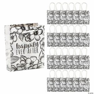 Party Favors |  Small Frosted Happily Ever After Wedding Gift Bags Party Favors Party Favors