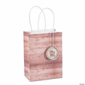 Party Favors |  Small Rustic Wedding Gift Bags with Tag Party Favors Party Favors