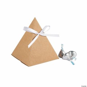 Party Favors |  Triangle Kraft Paper Favor Boxes – 24 Pc. Party Favors Party Favors