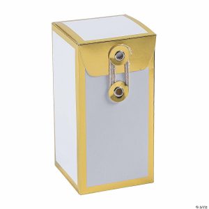 Party Favors |  Vertical Favor Boxes with Gold Foil – 24 Pc. Party Favors Party Favors