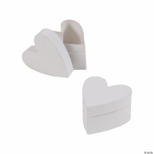 Party Favors |  White Heart-Shaped Favor Boxes – 12 Pc. Party Favors Party Favors