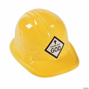 Apparel & Accessories |  Kids&’ I Work For God Construction Hats – 12 Pc. Apparel & Accessories Apparel & Accessories