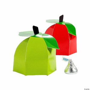 Party Favors |  Apple-Shaped Treat Boxes – 12 Pc. Party Favors Party Favors