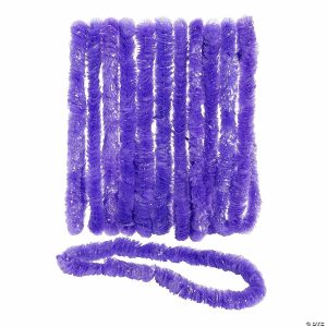 Apparel & Accessories |  Bulk 50 Pc. Purple School Spirit Plastic Leis Apparel & Accessories Apparel & Accessories