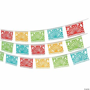 Party Decorations |  100 Ft. x 10″ Bright Sunrise & Peppers Fiesta Cutout Garland Party Decorations Party Decorations