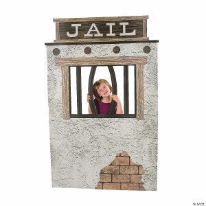 Party Decorations |  45″ x 6 Ft. Western Jail Cell Cardboard Cutout Stand-In Stand-Up Party Decorations Party Decorations