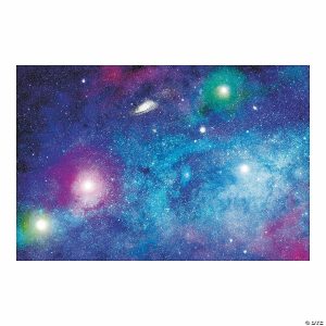 Party Decorations |  9 Ft. x 6 Ft. Outer Space Galaxy Plastic Backdrop Banner – 3 Pc. Party Decorations Party Decorations