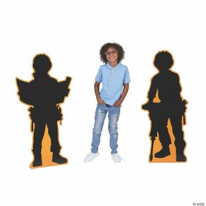 Party Decorations |  46 3/4″ – 47 1 4″ Construction Silhouette Cardboard Cutout Stand-Ups – 2 Pc. Party Decorations Party Decorations