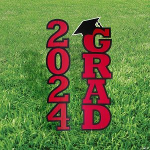 Party Decorations |  Class of 2024 Red Yard Stake Kit – 2 Pc. Party Decorations Party Decorations