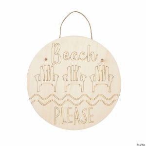 Party Decorations |  Color Your Own Beach Please Sign Party Decorations Party Decorations