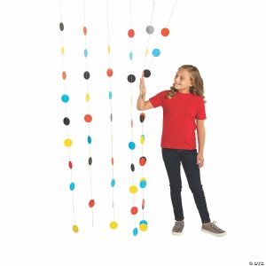 Party Decorations |  Comic Book Superhero Color Dots Door Curtain Party Decorations Party Decorations